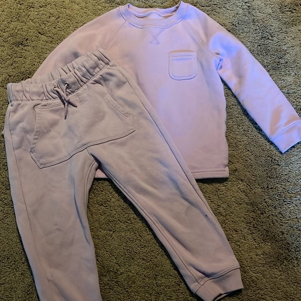 Pink Sweater and Sweatpants